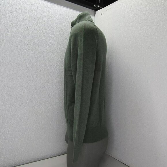 NEW BROOKS BROTHERS Mens Sweater Green Half Zip Pullover Combed Cotton Size M - Picture 6 of 8